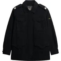 Superdry pour femme. W5011938A Veste de campagne avec ornements noir (M), Casuel, Coton