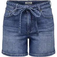 ONLY Short de - Onlgianna - Short avec Ceinture - XS - XL - pour Femme - bleu - Taille S