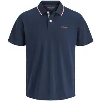 Jack & Jones T-Shirt 'JJBlaze' bleu marine / blanc