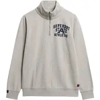 Superdry Sweat-shirt 'Vintage Athletic' bleu marine / gris chiné