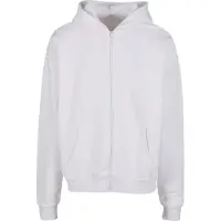 Build Your Brand Ultra Heavy Full Zip Sweatshirt Blanc 5XL Homme