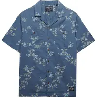 Superdry Chemise saphir / azur / gris / vert pastel