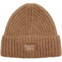 Superdry Femme Tricoté Bonnet, Brun