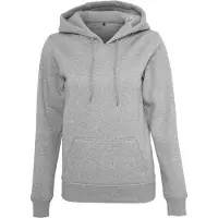 Build Your Brand Heavy Hoodie Gris 2XL Femme