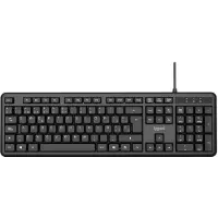 Iggual CK-OFFICE-105T, taille complète (100 %), clavier avec câble, connexion USB, disposition QWERTY, couleur noire