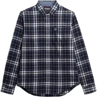 Superdry Chemise marine / marron / blanc