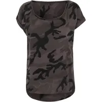 Build Your Brand T-shirt Femme Camouflage dark camo - Build Your Brand BY064 - Taille S