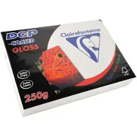Clairalfa Clairefontaine DCP - Brillant - enduit - blanc - A4 (210 x 297 mm) - 250 g/m² - 250 feuille(s) papier uni