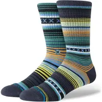 Stance - Chaussettes urbaines - Curren St Crew Deepteal en Nylon - Taille 38-42 - Vert
