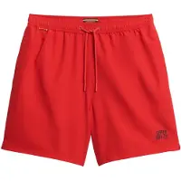Superdry pour homme. M3010256A Maillot de bain essentiel rouge (M), Beachwear, Polister recyclé, Durable