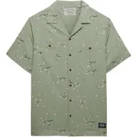Superdry Chemise vert / noir / blanc