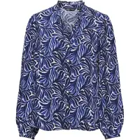 ONLY Chemisier 'ONLRAYA' bleu marine / bleu foncé / blanc