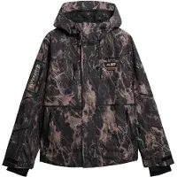 Superdry Veste outdoor marron / noir