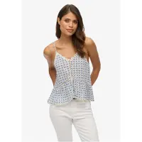 Superdry Vintage Ladder Trim Sleeveless T-shirt Bleu S Femme