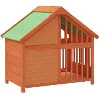 vidaXL Niche pour chien Marron 96x60,5x87 cm Pin massif