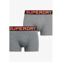 Superdry M3110461a Trunk Boxers 2 Units Gris M Homme