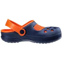 Martes Sport Martes - Sabots « Jermos » à couleurs contrastées pour enfants PP15285 (28 EU) (Bleu marine foncé/orange)