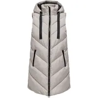 JDY Gilet 'JDYSkylar' gris clair / noir