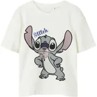 Name it T-Shirt 'NKFAkun Stitch' gris / lilas / noir / blanc cassé