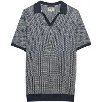 Superdry pour homme. M1110459A Polo Johnny Knitted navy (S), Casuel, Coton, Manche courte, Marine