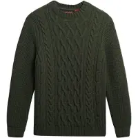 Superdry Jacob Cable Sweater Vert XL Homme
