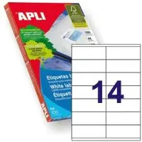 APLI 1275 Box Multipurpose Label 105x40 Mm Clair