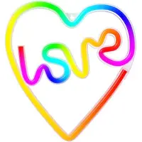 TelForceOne Lumière Led Décorative Amour Dans Le Cœur Flrn02 + Rc