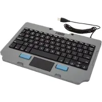 Gamber-Johnson 7160-1449-00, QWERTY, US English, Touchpad, , Noir, Gris, Polycarbonate (PC), Caoutchouc