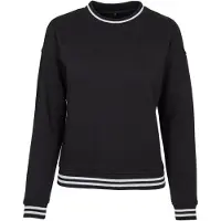 Build Your Brand College Sweat Crew Sweatshirt Noir 5XL Femme