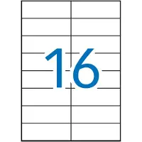 APLI 1274 Box Multipurpose Label 105x37 Mm Clair