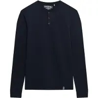 Superdry Grandad Long Sleeve T-shirt Bleu L Homme