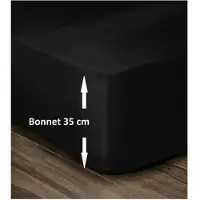 You do it Drap Housse Noir Lovely Home 180 x 200