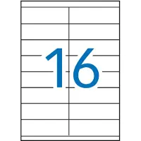APLI 1287 Box Multipurpose Label 105x35 Mm Clair