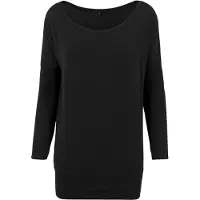Build Your Brand T-shirt manches longues de Build Your Brand - Manches Longues Viscose Femmes - XS - S - pour Femme - noir - Taille S