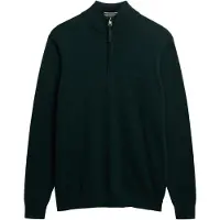 Superdry pour homme. M6110690A Pull Essentials Half Zip vert (XXL), Casuel, Coton