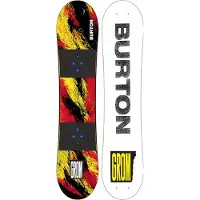 Burton - Snowboard - Grom Ketchup/Mustard 2026 en Bois - Taille Enfant 130 cm - Rouge