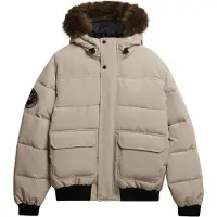 Superdry Homme Doudoune Bomber à Capuche Everest Cream Taille: M