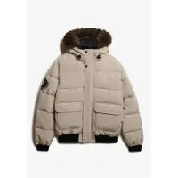 Superdry Homme Doudoune Bomber à Capuche Everest Cream Taille: XL