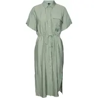 Vero Moda Robe Midi à Manches Courtes Iris