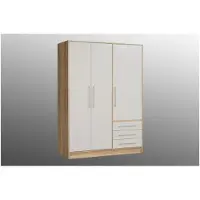 Mcd JUPITER armoire 145 cm chene/blanc