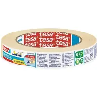 TESA Ruban crêpe de peintre universel 19mmx50m beige paquet de 16 pièces