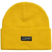 Superdry Homme Écusson Logo Classique Vintage Bonnet, Jaune &amp; Noir