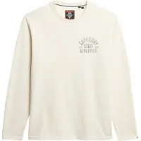 Superdry T-Shirt 'Athletic Essentials' gris / blanc naturel