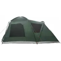 vidaXL Tente de type cabane, 8 personnes, vert armée, polyester et acier