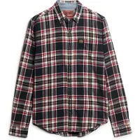 Superdry Chemise crème / marine / rouge foncé