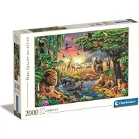 Clementoni CLE puzzle 2000 HQ Le rassemblement africain 32081