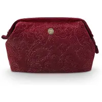 Pip studio Trousse de Toilette Pip Studio Velvet Quiltey Days Cosmetic Purse Large Red