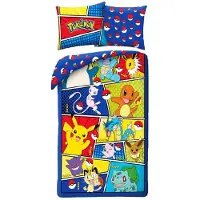 Halantex SP. z.o.o. Pokemon-Bettdecke 140×200 cm, 70×90 cm (140 x 200 cm)
