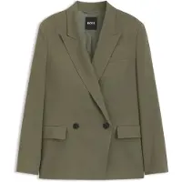 BOSS Blazer Regular en crêpe stretch à rayures tennis