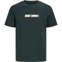 Jack & Jones Junior T-Shirt 'JJMUNK' vert clair / vert foncé / blanc